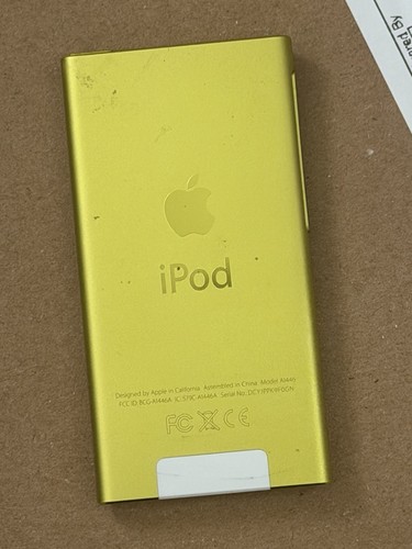 Yellow apple ipod nano 7th - apple,